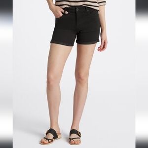 Kut From The Kloth Taran Women's Black Cuffed Denim Shorts